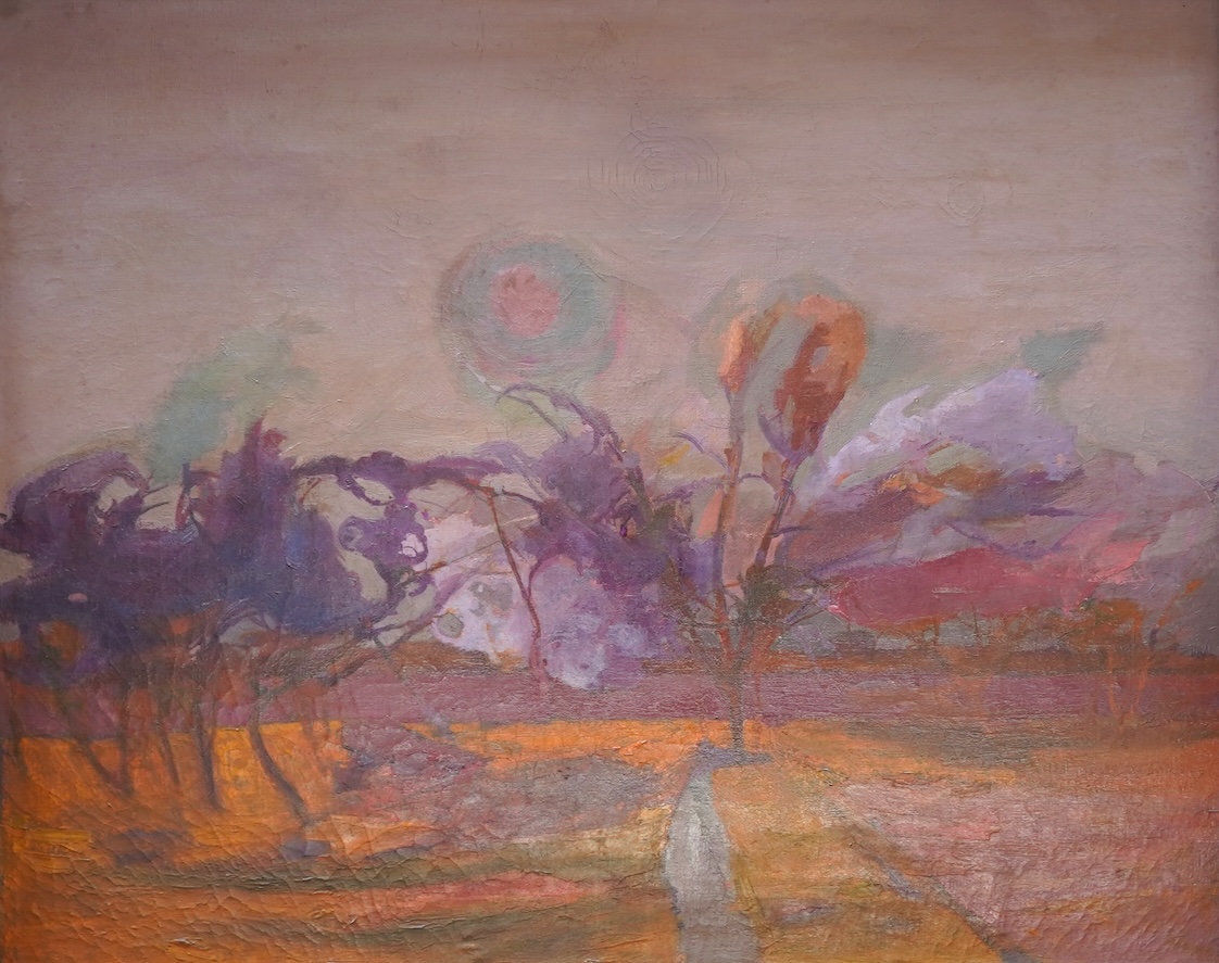 Harry Thubron OBE, 1915-1985, Surreal landscape with trees